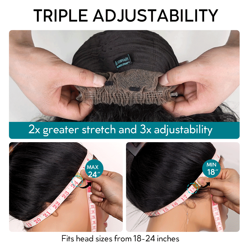 360 Body Wave Glueless Lace Wig with Invisi Drawstring