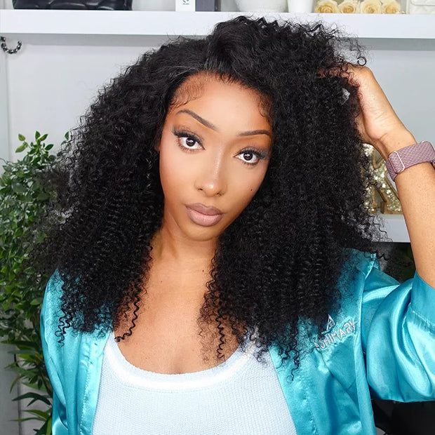 Flash Sale 360 Lace Frontal With Invisi Strap Kinky Curl Glueless Wig