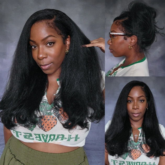 Newborn Hairline Kinky Straight Lazy 360 Wig – ashimaryhair