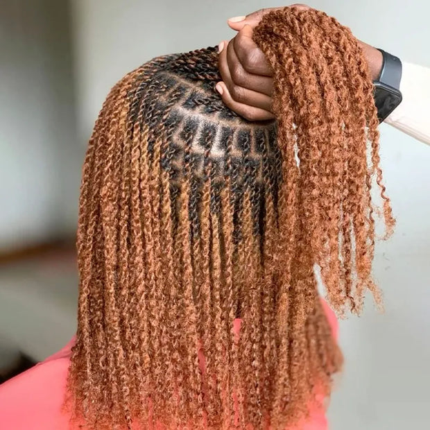Afro Kinky Bulk Hair Extensions For Knotless Braids Human Hair Natural Black