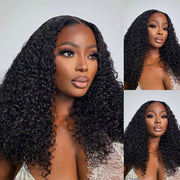 Kinky Curl 13x4 Lace Pull Go Wig Glueless Adjustable Cap