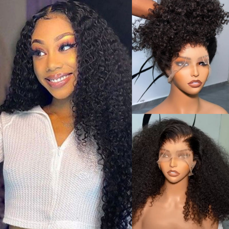 Black full lace curly Freepart wear up 2020 Wig 60595c69e84d9d9e4da66718_1200x  main image 4