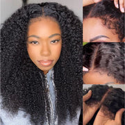 Flash Sale Upgrade Kinky Edges Hairline Invisi-Strap Cozy Snug Fit 360 Skin Lace Pre Everything Wigs