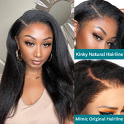 Flash Sale Upgrade Kinky Edges Hairline Invisi-Strap Cozy Snug Fit 360 Skin Lace Pre Everything Wigs