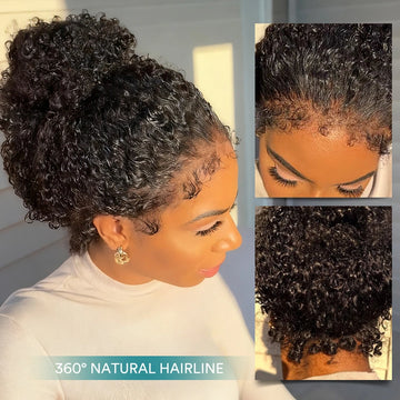360 Glueless Natural Hairline