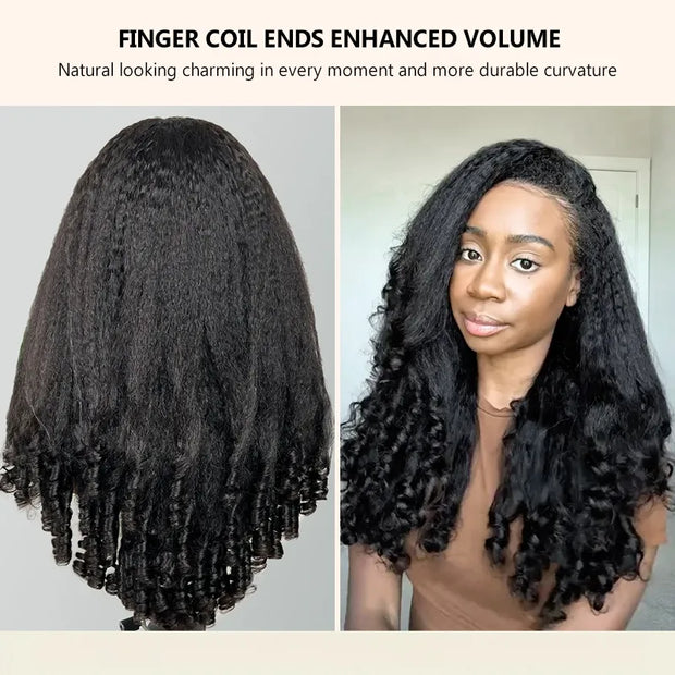 Kinky Straight with Spiral Curls