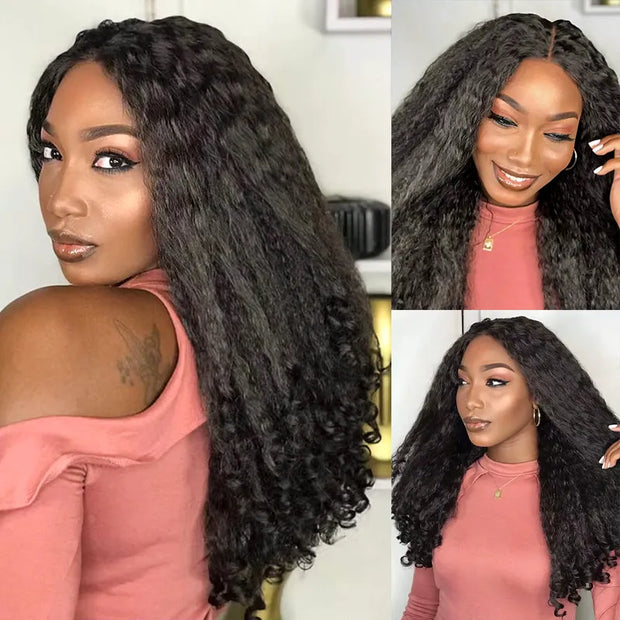 Kinky Straight with Spiral Curls