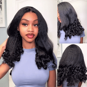 Kinky Straight with Spiral Curls