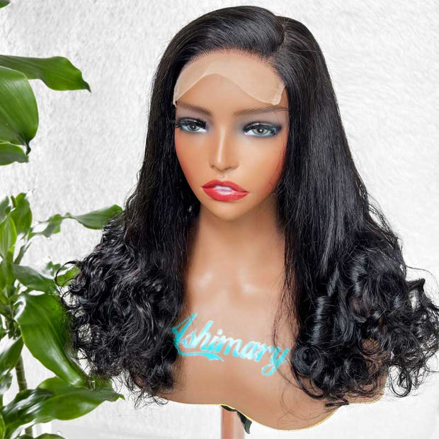 Ashimary Lace Closure Bouncy Wave Wig Online For Sale