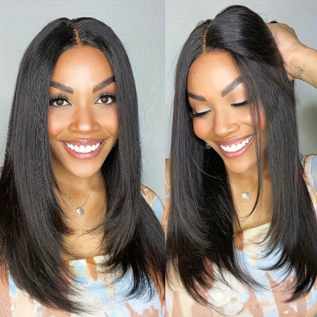 3 Wigs Set | 6x4.5 Pre-cut Lace Transparent Layer Yaki Straight Bob Wig + 13x6 Lace Blonde Straight Wig + 10x6 Pre-cut Lace Water Wave Wig