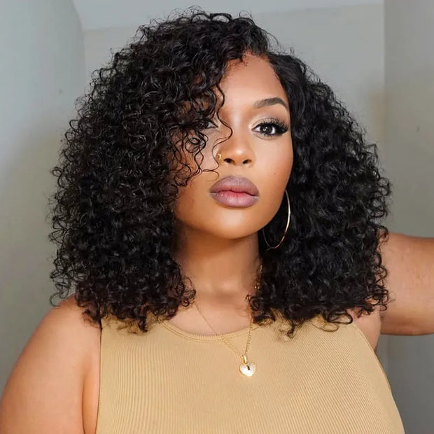 Trendy Short Cut Curly Knotless 4x4 