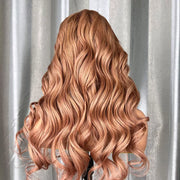 Ashimary Light Flaxen Brown Color 13x4 Lace Front Body Wave Wig