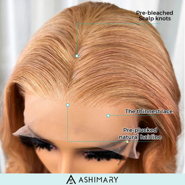 Light Flaxen Brown Color Wig