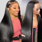 Long Wig | 13x6 HD Lace Frontal Wigs Natural Color Silky Straight 28-40 Inch
