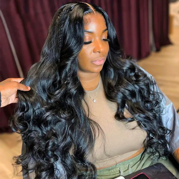9A Loose Wave Virgin Hair 2/3 Bundles with Closure Natural Color Indian Hair - ashimaryhair
