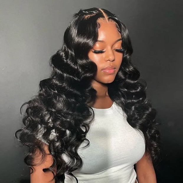 13x6 full lace hd lace frontal loose wave human hair full look wig Ashimary.com