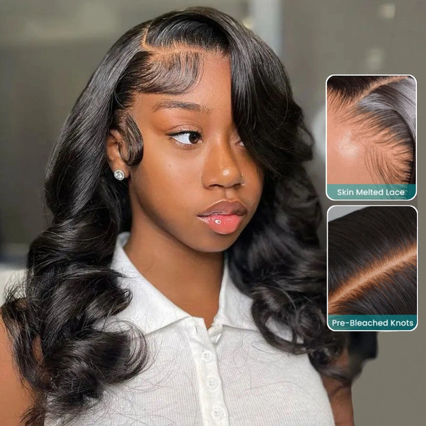 Wear & Go Body Wave HD Transparent Lace Closure Bob Wigs – ashimaryhair