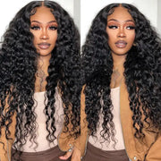 2 Wigs $189 13x6 HD Lace Water Wave Wig and V-part Straight Wig