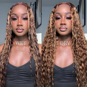 Flash Sale Wear & Go Wig Highlight Mix Color 4x4/6x4.5/13X4 Glueless Lace Wigs Ashimary Hair