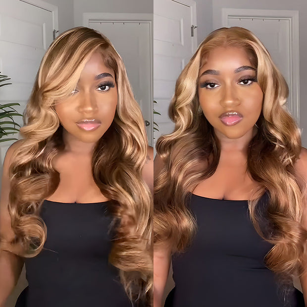 Flash Sale Wear & Go Wig Highlight Mix Color 4x4/6x4.5/13X4 Glueless Lace Wigs Ashimary Hair