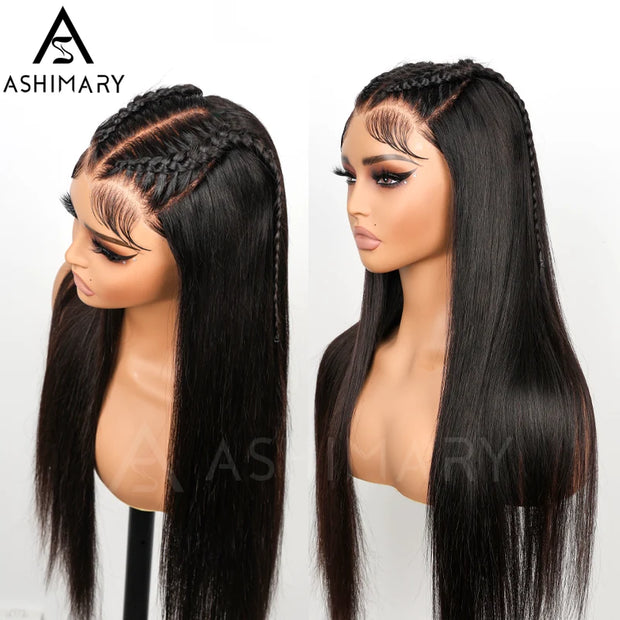 Braid & Advance Baby Hair Glueless 10x6 Lace Frontal Put On & Go Pre Everything Human Hair Wig