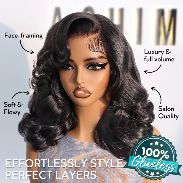 Pre-Styled Body Wave Short Bob Wig Transparent Lace Wigs