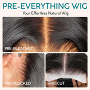 Pre-Styled Body Wave Short Bob Wig Transparent Lace Wigs