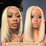 Flash Sale 4x4/ 5x5/ 13x4 Transparent Lace BLonde Bob Wig Straight Human Hair Pre-Styled Wig