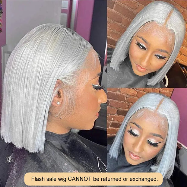 Flash Sale 4x4/ 5x5/ 13x4 Transparent Lace BLonde Bob Wig Straight Human Hair Pre-Styled Wig