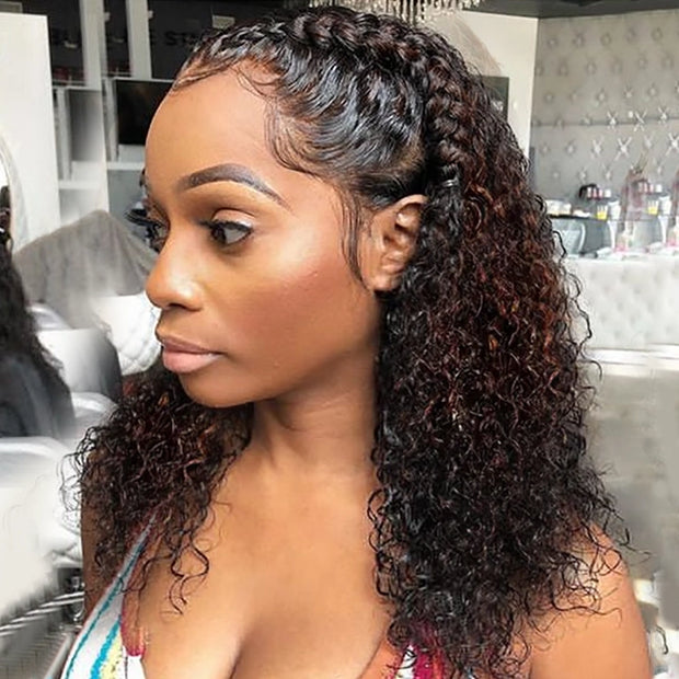 Extra 70% OFF| Deep Wave Dark Highlight 360 Skin Lace Cozy Invisi Strap Pre Everthing 360 Lace Frontal Glueless Install Wig