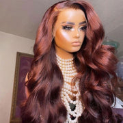 Flash Sale Reddish Brown 4x4 &13x4 Lace Frontal Body Wave Wigs