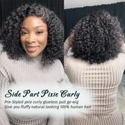 Trendy Short Cut Curly Knotless 4x4 