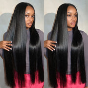 Flash Sale 6x4.5 Lace Closure Straight Hair Pre-Cut Lace Glueless Tiny Knots Wig