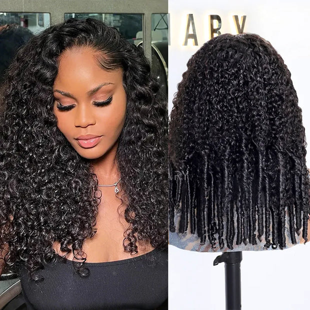 Spiral Curl 13x4 Lace Pull Go Wig Glueless Adjustable Cap