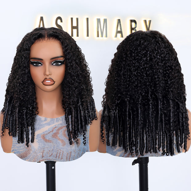 Burmese Curl 13x4 Lace Pull Go Wig Glueless Adjustable Cap Easy for Beginners Full Volume & Natural Edges
