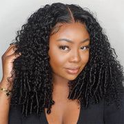 Spiral Curl 13x4 Lace Pull Go Wig Glueless Adjustable Cap