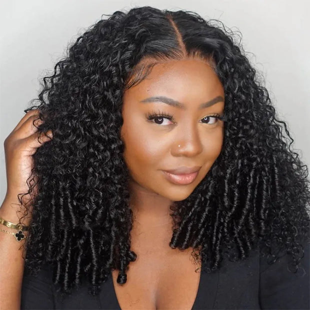 Spiral Curl 13x4 Lace Pull Go Wig Glueless Adjustable Cap