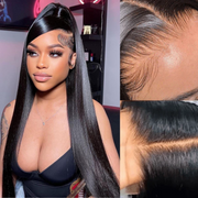 Ashimary Transparent HD Full 13*6 Lace Front Wig Straight Brazilian Human Hair