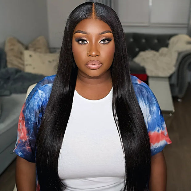 Flash Sale 13x6 Full / 10x6 Lace Frontal Parting Max Straight Hair Glueless Bye Bye Knots Wig