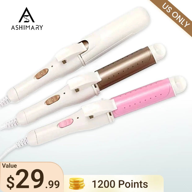 1200 Points | Ashimary Ceramic Straightener and Curly Iron 2 in 1