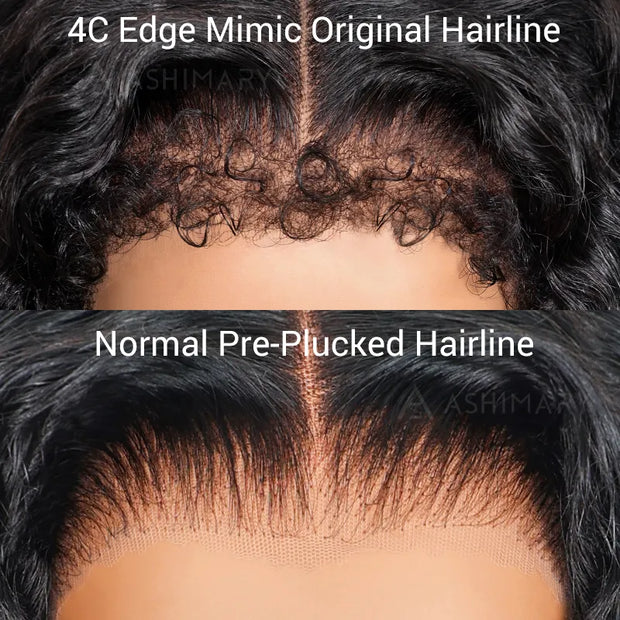 4c curly edge wig