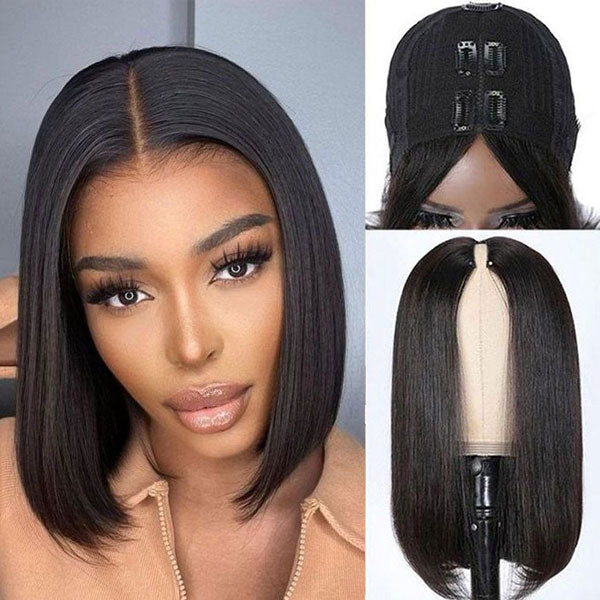 ashimary-v-part-bob-wig-Short-Bob-Wig-Straight-Bob-Wig-human-hair