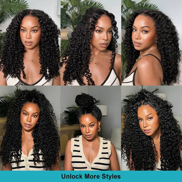 Burmese Curly Invisi Strap Pre-Cut Lace 360 Glueless Wig