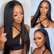 Flash Sale Ashimary V Part No Gel Real Glueless Wig With No Leave Out Natural Human Hair