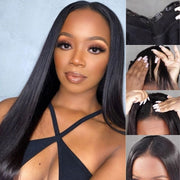 Flash Sale U/V Part Glueless Wig No Leave Out Quick & Easy Affordable Human Hair
