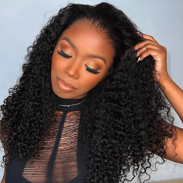 2 Wigs Set | 13x4 Lace Yaki Straight Wig with Pre-cut Lace + 10x6 Lace Water Wave Wig with Pre-cut Lace
