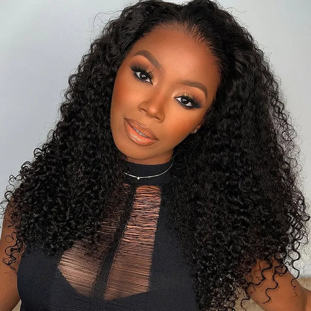 2 Wigs Set | 13x4 Lace Yaki Straight Wig with Pre-cut Lace + 10x6 Lace Water Wave Wig with Pre-cut Lace