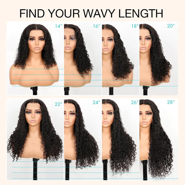 Chocolate Brown Water Wave 360 Lace Wig | Snug Fit & Bleached Knots ...