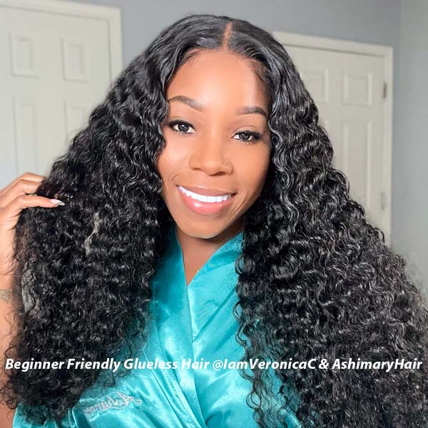 Wear And Go Water Wave Wig With Pre-cut lace