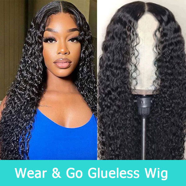 Glueless-Wig-Transparent-Lace-Wavy-Human-Hair-Wig